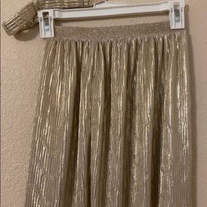 💟 TotalGirl Gold Cupcake Style Skirt & Headband